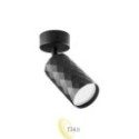 Sieninė lempa GU10 LED Glamour pasukama x1 juoda