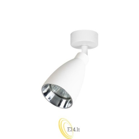 Sieninė lempa GU10 LED Helis judama x1 balta + chromas