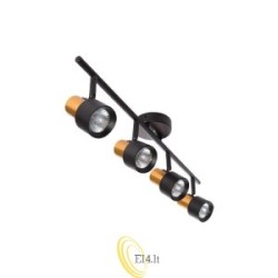 Sieninė lempa GU10 LED Katia pasukama 600mm x4 juoda.