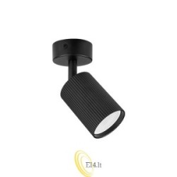 Sieninė šviestuvas GU10 LED Lucerno pasukamas x1 juodas
