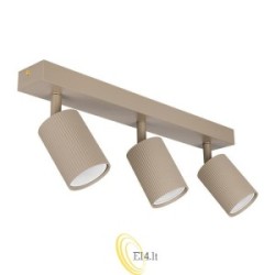 Sieninė lempa GU10 LED Lucerno pasukama x3 smėlio spalvos
