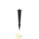LED sodo lempa rutulys E27 35 cm balta