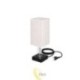 Stalinė lempa Boro E27 1x USB-A + 1x USB-C