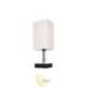 Stalinė lempa Boro E27 1x USB-A + 1x USB-C