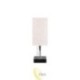 Stalinė lempa Boro E27 1x USB-A + 1x USB-C