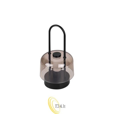 LED stalinė lempa Kampi 2w1 3CCT su akumuliatoriumi, juoda