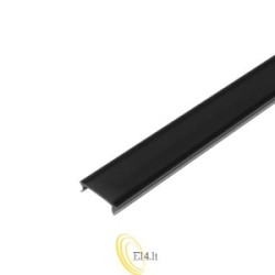 Šviesos difuzorius Masterled slim profiliams 1 m juodas