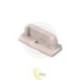 Baltas PVC Slim LED profilio galinis dangtelis su kiauryme