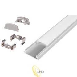 LED profilis Masterled lankstus 2 m anoduotas pieninis