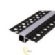 LED profilis Masterled GK 10mm 1m juodas matinis