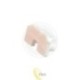 LED PVC Slick baltas dangtelis su angute