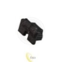 LED profilio PVC Slick juodas galinis dangtelis su angа