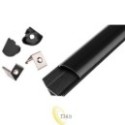 LED profilis Masterled kampinis 2 m juodas juodas