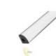 LED profilis Masterled kampinis 2 m juodas matinis (pieninis)