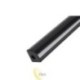 LED profilis Masterled kampinis 2 m juodas permatomas