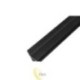LED profilis Masterled kampinis 2 m juodas permatomas