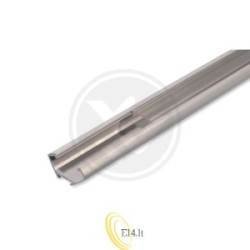 LED profilis PCV 22x12 Corner pilkas 2 m permatomas