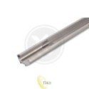 LED profilis PCV 22x12 Corner pilkas 2 m permatomas