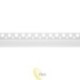 LED profilis PCV 33x12 įleidžiamas glazūra baltas 2m matinis