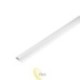 LED profilis PCV 33x12 įleidžiamas glazūra baltas 2m matinis