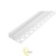 LED profilis PCV 33x12 įleidžiamas glazūra baltas 2 m permatomas