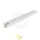 LED profilis PCV 50x12 įleidžiamas į gipso kartono plokštes, baltas, 1 m, permatomas