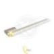 LED profilis PCV 50x12 įleidžiamas į gipso kartono plokštes, baltas, 1 m, permatomas
