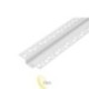 LED profilis PCV 50x12 įleidžiamas į gipso kartono plokštes, baltas, 2 m, matinis