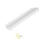 LED profilis PCV 50x12 įleidžiamas į gipso kartono plokštes, baltas, 2 m, matinis