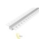 LED profilis PCV 50x12 įleidžiamas į gipso kartono plokštes, baltas, 2 m, permatomas