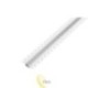 LED profilis PCV 50x12 įleidžiamas į gipso kartono plokštes, baltas, 2 m, permatomas
