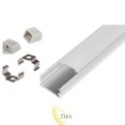 LED profilis Masterled slim 1 m, anoduotas, pieniškas