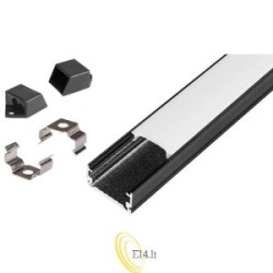 LED profilis Masterled slim 1 m juodas matinis