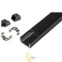LED profilis Masterled slim 2 m juodas juodas