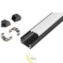 LED profilis Masterled slim 2 m juodas matinis