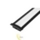 LED profilis Masterled įleidžiamas 1 m juodas matinis