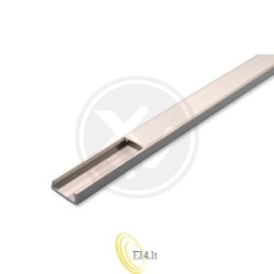LED profilis PCV 16x7 Slim pilkas 2 m pieninis