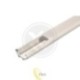 LED profilis PCV 22x12 Corner baltas 1 m pieninis
