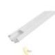 LED profilis PCV 22x12 Corner baltas 2 m pieninis