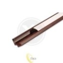 LED profilis PCV 22x12 Corner rudas 2 m pieninis