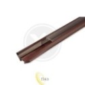 LED profilis PCV 22x12 Corner rudas 2 m permatomas