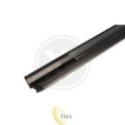 LED profilis PCV 22x12 Corner juodas 2 m permatomas