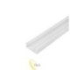 LED profilis PCV 16x7 Slim baltas 1 m pieninis 2