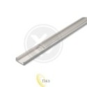 LED profilis PCV 16x7 Slim baltas 1 m permatomas