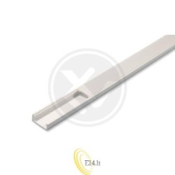 LED profilis PCV 16x7 Slim baltas 2 m pieninis