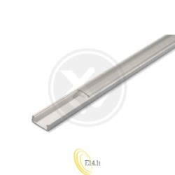LED profilis PCV 16x7 Slim baltas 2 m permatomas