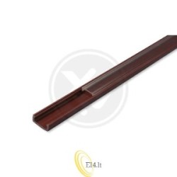 LED profilis PCV 16x7 Slim rudas 1 m permatomas