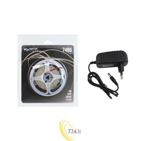 LED juostos rinkinys 2835 Blister 5 m 300 LED IP20 4500K
