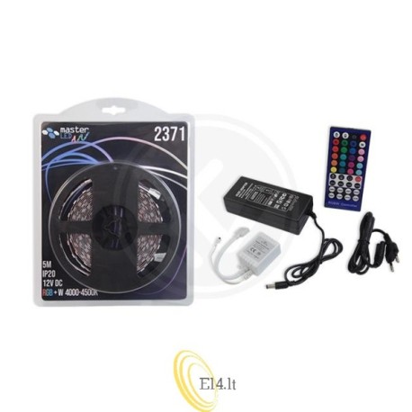LED juostos rinkinys RGB+NW 5050 Blister 5m 300 LED IP20