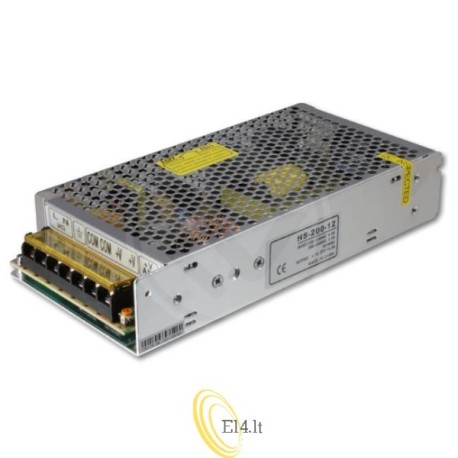 LED maitinimo šaltinis 12V 200W 16A